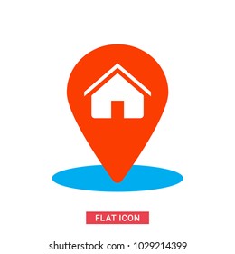 Home Location Vector Icon