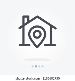 home location vector icon