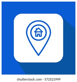 Home location vector icon