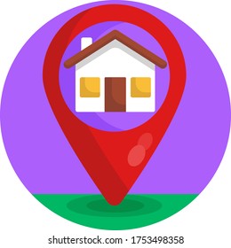 home location vector illustration icon