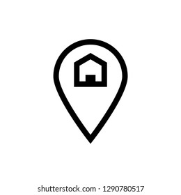 home locator favorites icon vector