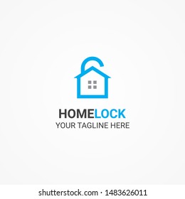 Home Lock Automation Modern Logo For Success Business