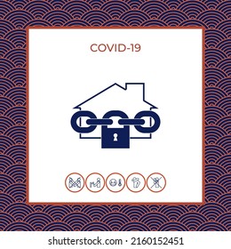 Home lock icon. Elements for your design