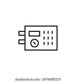 Symbol für die Heimsperre. Einfaches Home-Lock-Symbol für Social Media, App und Webdesign. Vektorillustration.