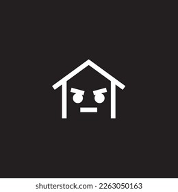 Logotipo del hogar abstracto casa moderna, sencilla y única, este signo para la gestión de la realidad.