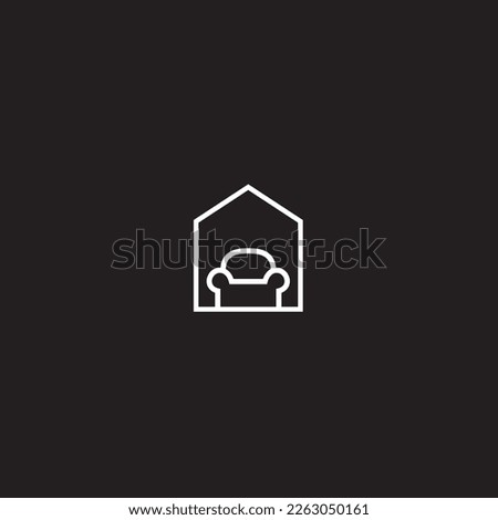Home logo abstract modern, simple and unique house ,this signet for realty management.