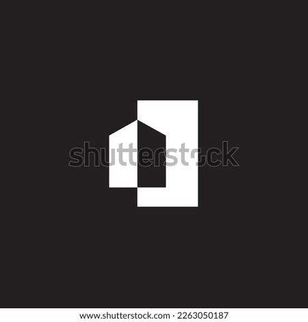 Home logo abstract modern, simple and unique house ,this signet for realty management.