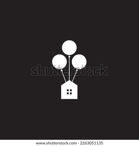 home logo abstract modern, simple and unique house ,this signet for realty management.