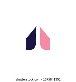 Home logo abstract vector icon illustration