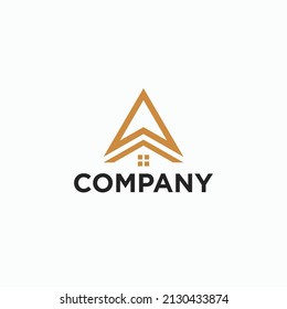 home logo with archer vector graphic illustration.