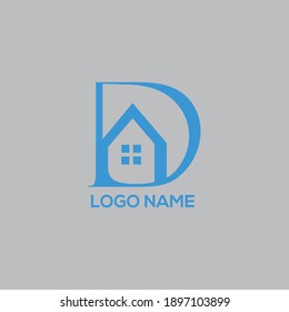 logotipo de casa con fondo 