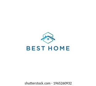 Home logo best good logo vector green blue logo home 