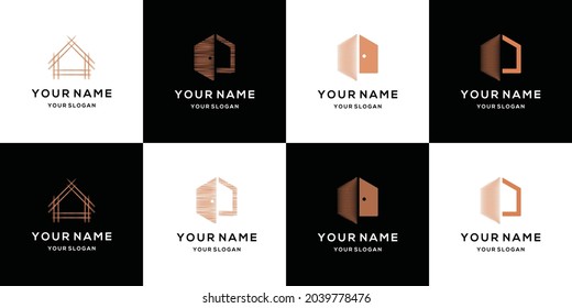 home logo collection with different and unique elements
