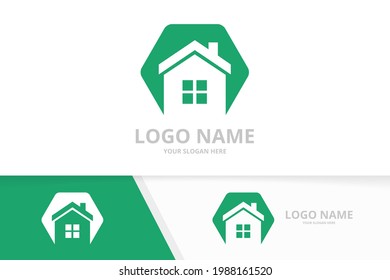 Home logo combination. Creative real estate, house vector logotype