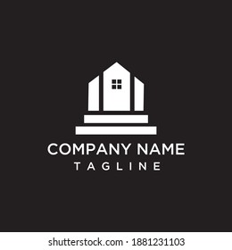 home logo concept, unique, simple, creative gerdu for construction logos, real estate