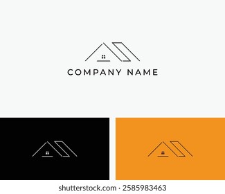 As Home Logo and Constraction House Logo Design Template