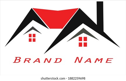 Home logo for constructor and real estate builders