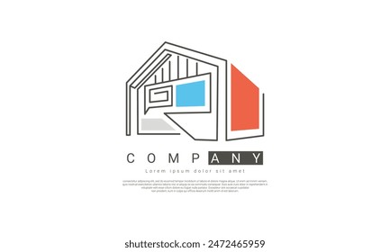Home Logo, Creatively packaged for your Real estate, home, architect and design business