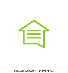 home logo design concept and communication