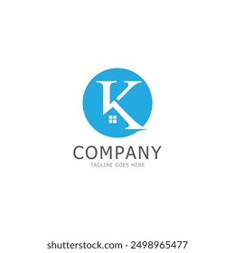 Diseño de logo casero con letra conceptual K
