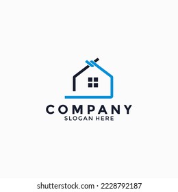  home logo design concept with simple, minimalist and modern styles.