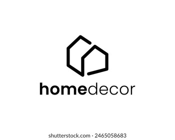 home logo design concept with simple, minimalist and modern styles.