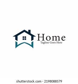 Home logo design concept. Vector illustration