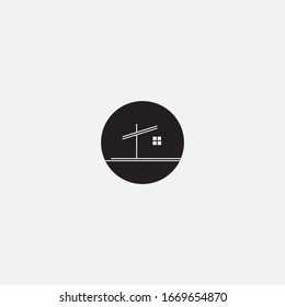 Diseño del logotipo del hogar y señalización del hogar creativa