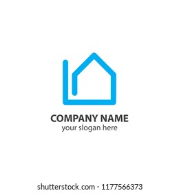 home logo design element, logo design template