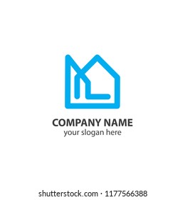 home logo design element, logo design template