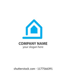 home logo design element, logo design template