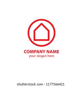 home logo design element, logo design template