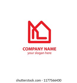 home logo design element, logo design template