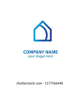 home logo design element, logo design template