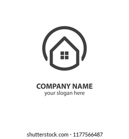 home logo design element, logo design template