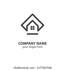 Logo-Design-Element des Hauses, Logo-Design-Vorlage