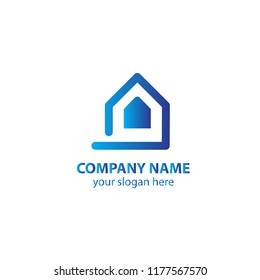 home logo design element, logo design template