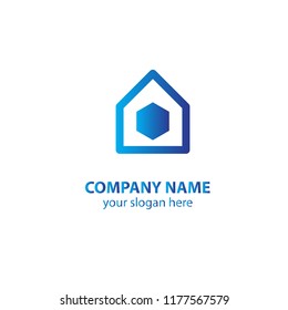 home logo design element, logo design template