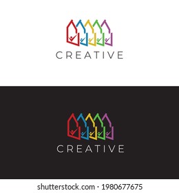 home logo design house logo creative logo home people logo
