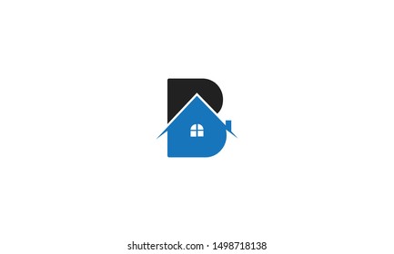 home logo design, the letter "B" is designed to be a symbol/Icon of the house vector