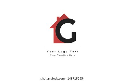 home logo design, the letter "G" is designed to be a symbol or Icon of the house vector
