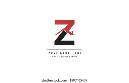 home logo design, the letter "Z" is designed to be a symbol or Icon of the house vector, Real estate