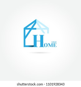 home logo. design modern. vector illustration. on white background