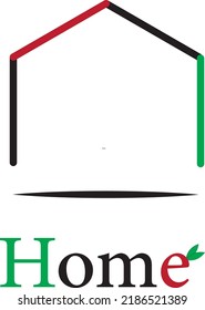 Diseño profesional del logotipo del hogar en un fondo blanco