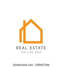 Home logo design. Real estate logo design. Vector illustration eps 10