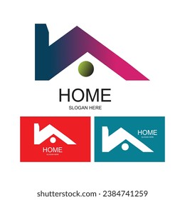 Home logo design simple concept Premium Vector