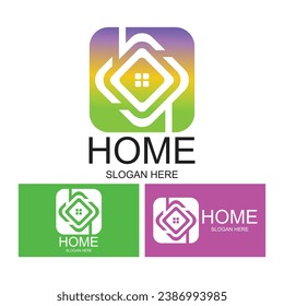 Home logo design simple concept Premium Vector