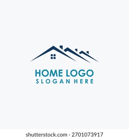 Plantilla del diseño del logotipo casero, Vector elegante del logotipo del hogar y de la construcción