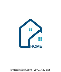 Home logo design template modern.