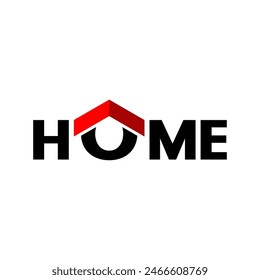 Home logo design template for real estate company.